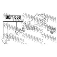 Сальник редуктора зад.моста BMW FEBEST SET-008