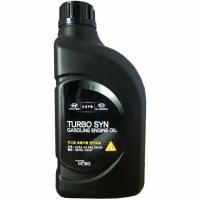 Масло моторное Hyundai Turbo SYN Gasoline Engine Oil 5w30, синтетическое, API SM, ILSAC GF-4, ACEA A5, для бензинового двигателя, 1л, арт. 05100-00141