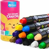 Мелки для малышей из 12 цветов Jar Melo Jumbo Crayons
