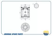 Фильтр масляный Amd 15208-AA160/AMDFL234