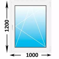 Пластиковое окно Veka WHS одностворчатое 1000x1200 (ширина Х высота) (1000Х1200)