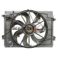 Вентилятор радиатора HY Tucson/Kia Sportage (04-) (тип Dowoon) (LFK 0880) с кожухом Kortex KFD052