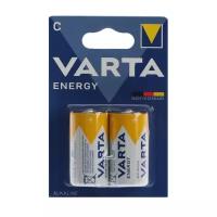 Батарейки Varta Батарейка алкалиновая Varta Energy, C, LR14-2BL, 1.5В, блистер, 2 шт