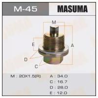 Болт маслосливной С магнитом Masuma Honda 20х1.5mm, M45 MASUMA M-45