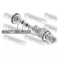 Кольцо уплотнительное шкива коленвала FORD/MAZDA, RINGTT001PCS10 FEBEST RINGTT-001-PCS10