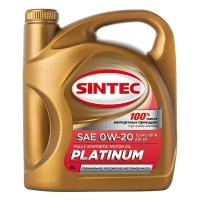 Масло Sintec 0W20 платинум API SP/GF-6 синтетическое 5 л