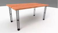 Обеденный прямоугольный универсальный стол в стиле Лофт Модель 53