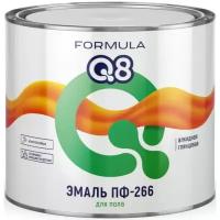 Эмаль Formula Q8 ПФ-266 для пола алкидная, глянцевая, 1,9 кг, красно-коричневая