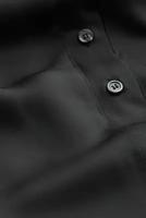 Блузка из смесового шелка из твила - черный - M