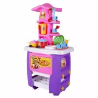 Кухня игровая Hut Kitchen с набором, 32 предм., фиолет.-розов