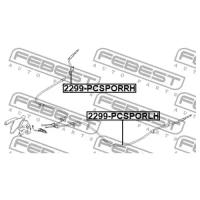 Трос ручного тормоза HYUNDAI ix35/KIA SPORTAGE 10- 1726мм лев., 2299PCSPORLH FEBEST 2299-PCSPORLH