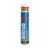 Герметик силиконовый нейтральный Soudal Silirub 2 F (300мл) прозрачный