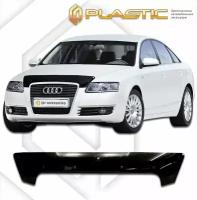 Дефлектор капота для Audi A6 2005-2011 Classic черный