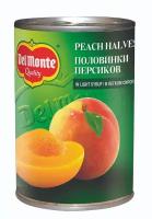 Упаковка 6 штук Персики Del Monte половинки в легком сиропе 420г Греция