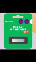 Flexis Флеш-накопитель Flexis 64Gb USB3.0, серебристая