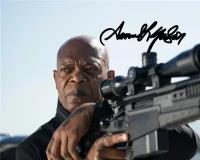 Автограф Сэмюэл Л. Джексон Телохранитель киллера - Автограф Samuel L. Jackson Hitman'S Bodyguard - 20х25 см