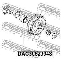 Подшипник ступичный задний 30x62x48 FEBEST DAC30620048