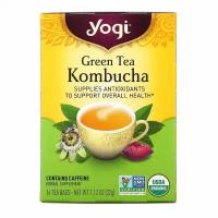 Yogi Tea, зеленый чай комбуча, 16 чайных пакетиков, 32 г (1,12 унции)
