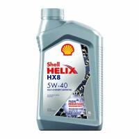 Масло моторное Shell Helix HX8 5w40 синтетическое, SN/SN PLUS/CF, ACEA A3/B3/B4, универсальное, 1л, арт. 550046368