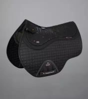 Вальтрап для лошади из хлопка Антискользящий Close Contact Tech Grip Pro Anti-Slip Saddle Pad - GP/Jump Square (черный)