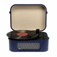 Проигрыватель виниловых дисков Ritmix LP-190B, 6 Вт, RCA, Jack 3.5, BT, синий