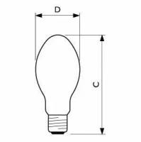 Лампа газоразрядная натриевая MASTER SON PIA Plus 250Вт эллипсоидная 2000К E40 PHILIPS 871150019344515