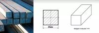 Квадрат пруток Сталь СТ3 д. 25 мм. длина 50 мм. ( 5 см. ) Железный Сортовой горячекатаный стан