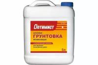 Проникающая грунтовка Оптимист G102 акриловая, для наружных и внутренних работ, 5 л OPG009