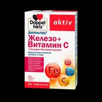 Доппельгерц Актив Железо+Витамин С+Гистидин+Фолиевая кислота таблетки массой 675 мг 30 шт