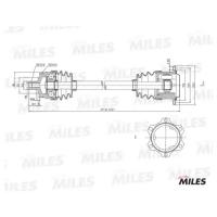 Привод в сборе AUDI A4/VW PASSAT 1.8T-2.3 95-05 прав. (ABS) GC02012 MILES GC02012