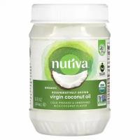 Nutiva, органическое кокосовое масло, первого отжима, 444 мл