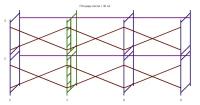 Леса строительные (ДхВ) 9х4 метра без настилов