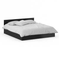 Кровать Стандарт 1800, цвет венге, ШхГхВ 183,5х203,5х70 см., сп.м. 1800х2000 мм., без матраса, основание есть