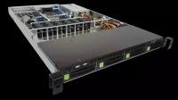 Rikor Серверная платформа Rikor 1U Server RP6104 noCPU(2)2nd GenScalable HS/TDP 150W/no DIMM(16)/HDD(4)LFF/2x1Gbe/1xFH/1xM.2 NWMe, 1xM.2 SATA /2x1200W/МПТ