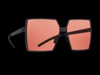Титановые солнцезащитные очки GRESSO Arabella - квадратные / бордовые