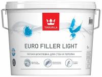 Шпатлевка финишная акриловая Tikkurila Euro Filler Light белая 9 л