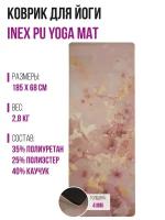 Коврик для йоги INEX Yoga PU Mat полиуретан с принтом