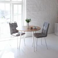 Стол кухонный круглый, стол обеденный Milan Дуб Вотан, 80х80х75 см