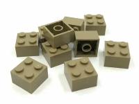 Деталь LEGO 4255416 Кирпичик 2X2 (бежевый) 50 шт