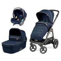 Коляска 3 в 1 Peg Perego Veloce TC Lounge, Blue Shine