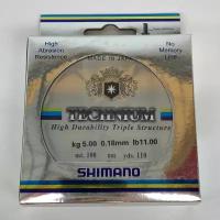 Леска SHIMANO technium 0.18 мм. 5 кг. 100 м