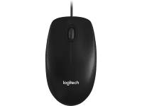 Мышь проводная Logitech M100, 1000dpi, USB Черный 910-006652