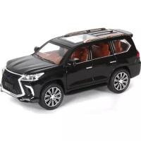 Машина инерционная MX 24274 Lexus LX570 свет и звук черный 1:24