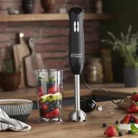 Ручной блендер Russell Hobbs 24702 с венчиком и насадками для измельчения Desire 3-в-1, черный