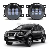 ПТФ Nissan Terrano III (2014-н.в.) светодиодные противотуманные фары LED туманки Criline