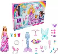 Игровой набор с куклой Mattel Игрушки Барби Игровой набор Барби Barbie и адвент календарь для девочек