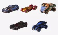 Коллекционный набор машинок Hot Wheels Character Cars Marvel Avengers 5 Pack Vehicles (Хот Вилс Автомобили персонажей Марвел Мстители 5 машинок)