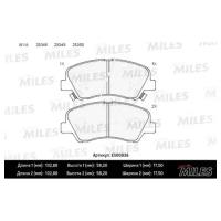 Колодки тормозные HYUNDAI SOLARIS 10-/KIA RIO 11- передние Ceramic MILES E500036