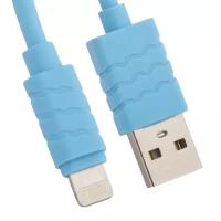 USB кабель для Apple iPhone, iPad, iPod 8 pin синий, европакет LP