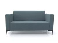 Мини диван Soft Element Пит Textile Grey-Blue, рогожка, стиль скандинавский лофт, в кафе, салон красоты